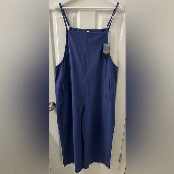 YesNo NWT Women’s Casual Wide Leg Jumpsuit Overalls with Pockets - Picture 3 of 13